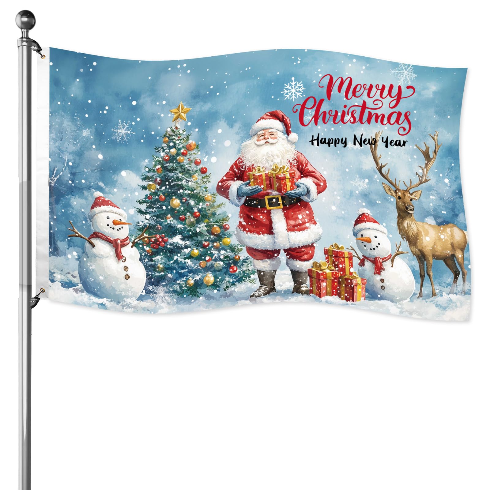 Amazon.com : Merry Xmas Double-Sided 5x3ft Christmas Flags for