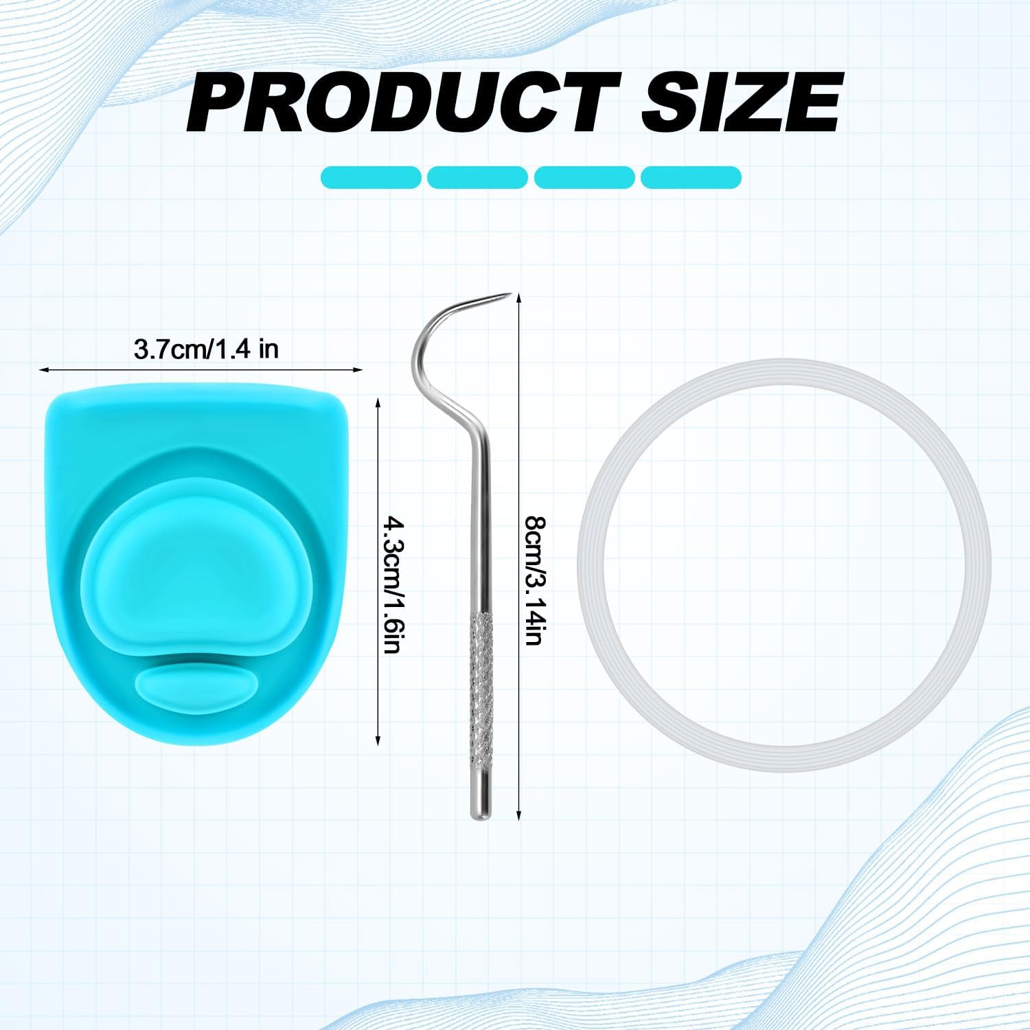 9pcs Water Bottle Replacement Parts Compatible with Owala FreeSip, Water Bottle Seal O Ring & Replacement Stopper for Owala 16/19/24/25/32/40oz Gasket Plug Lid Accessories BPA-Free - Image 2