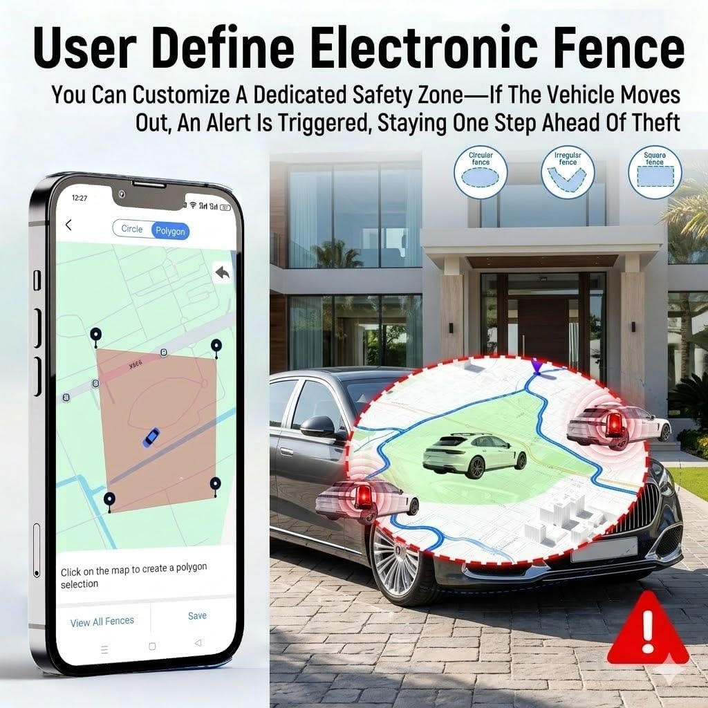 GPS Tracker for Vehicles, 7500mAh Professional IP67 Waterproof Car Tracking Device Strong Magnetic Car Tracker with Low Subscription Fee, Real-Time LTE Locator for Cars, Trucks, Motorcycles 8 71nOWVHdsML. AC SL1024