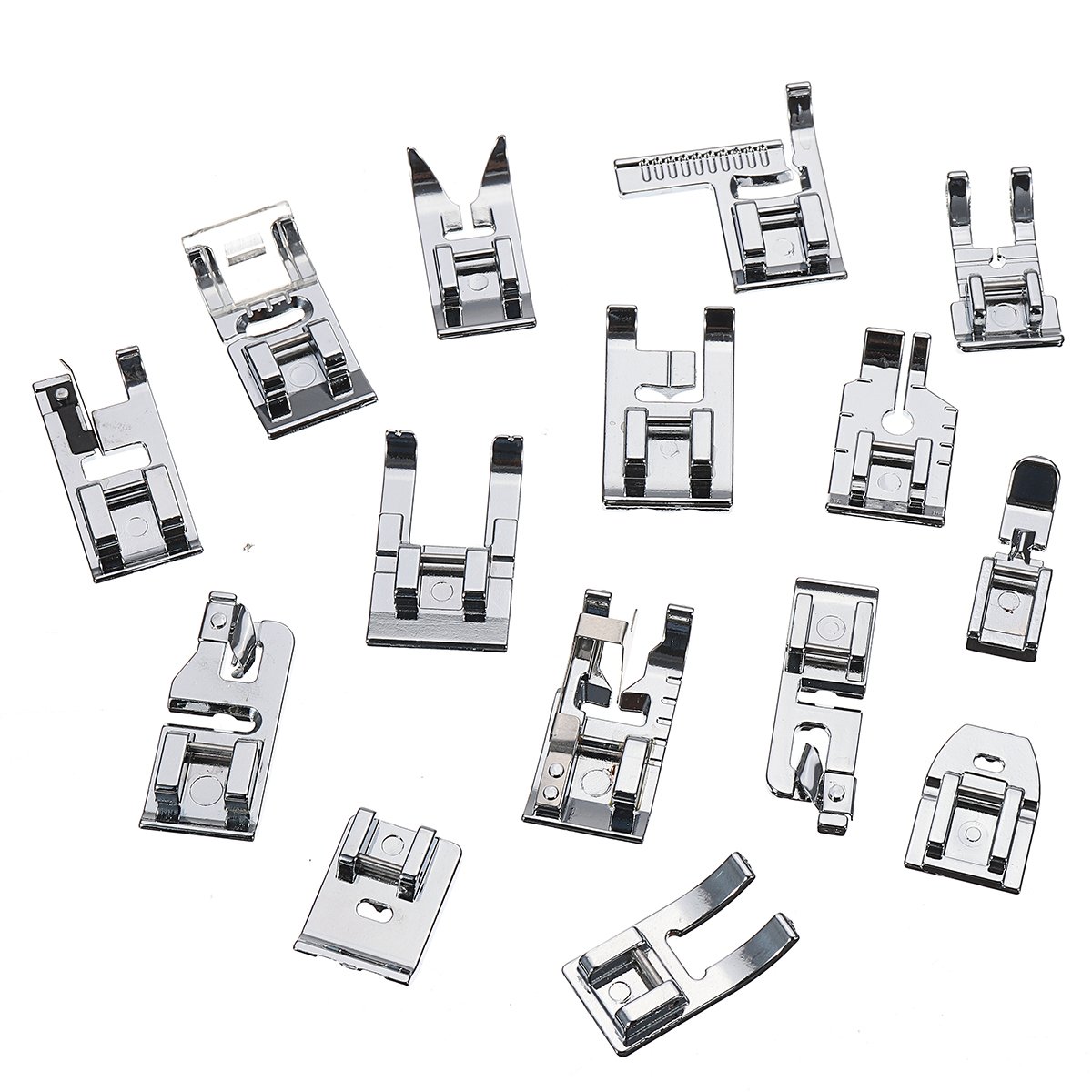 KingLan 48Pcs Sewing Machine Presser Foot Feet Tool Kit Set Multiple Application (Kit) per Gatti Multipli