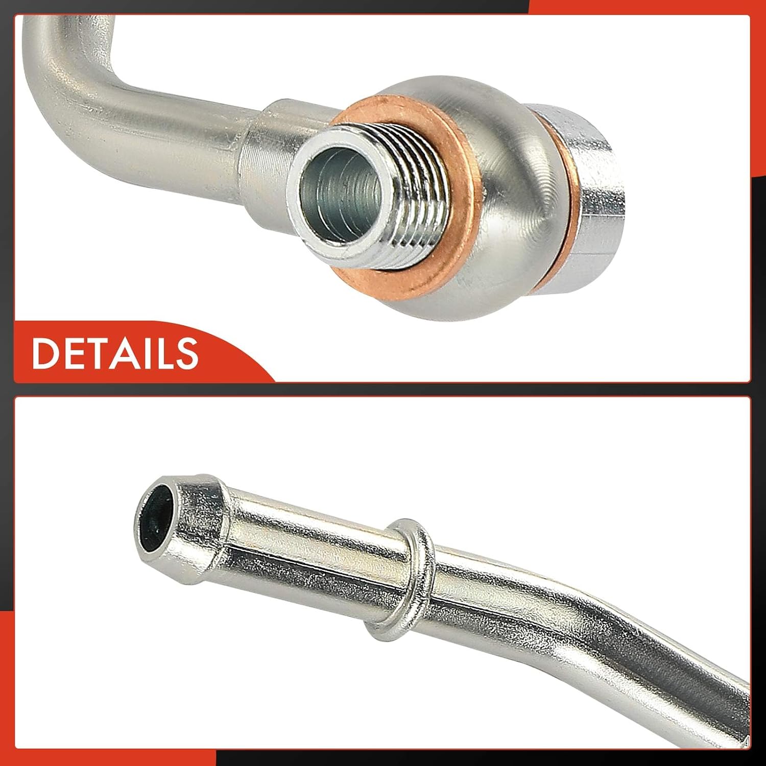 A-Premium Turbocharger Oil Return Line Compatible with Ford & Lincoln | for Explorer/Edge 2012-2015, Escape/Fusion 2013-2016, Focus 2013-2018, Taurus, Special Service Police Sedan, MKZ, MKT, MKC