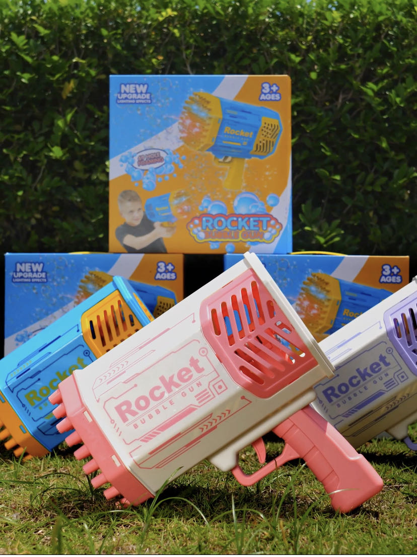 Watch Bubble Machine for Kids -69 Hole Bazooka Bubble Machine on Amazon ...