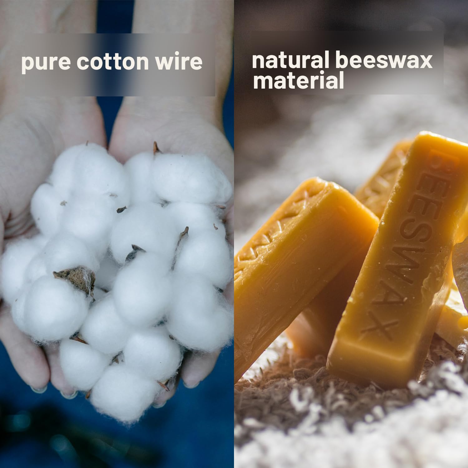 Natural Beeswax Meditation Candles 7 inch, Pure Bee Waxs Prayer Candle 50pcs - 40min Burn Time - Dripless and Smokeless for Prayer, Church, Hanukkah, Christmas, Birthday, Yoga