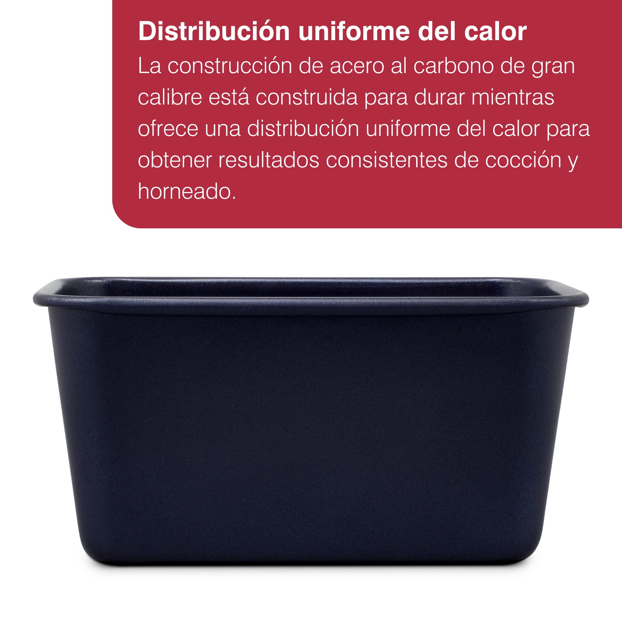 Zyliss E980199 Molde de Horno Pan Antiadherente, 1.5L, Acero Al Carbono, Azul Oscuro, Molde Para Plum Cake Rectangular, Apto Para Lavavajillas, 5 Años de Garantía