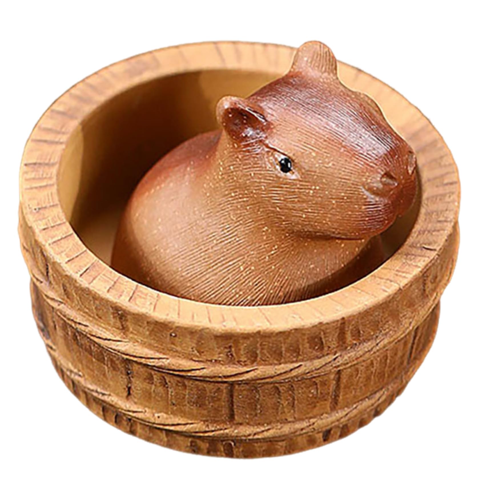 Figurine Capybara violet pour votre rituel de thé Kung-fu et salon zen