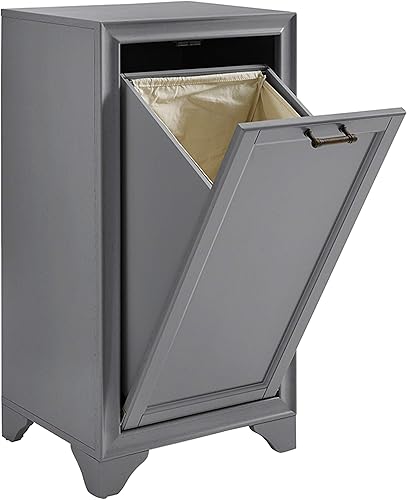 Crosley Furniture Tara - Cesta de lino, color gris vintage