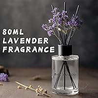 Vista 8 de Difusor de varillas, juego de difusores de aceite esencial de lavanda Binca Vidou para decoración de oficina, dormitorio, sala de estar