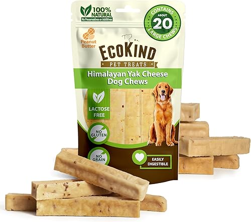 Miniatura 28 de EcoKind - Masticables para perros, queso de yak del Himalaya, golosinas naturales de primera calidad para perros, de larga duración, fácilmente