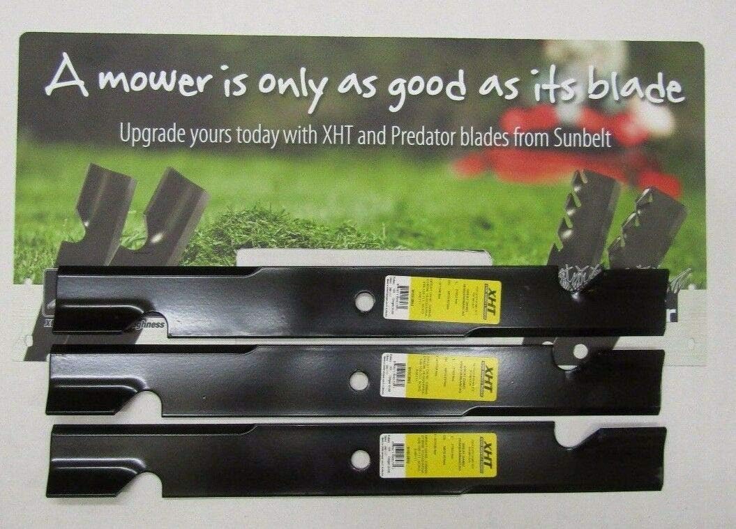 XHT 3 USA MARBAIN Blades Dixon Compatible with Husqvarna 539105711 21" Blade Notched 539-10-5711