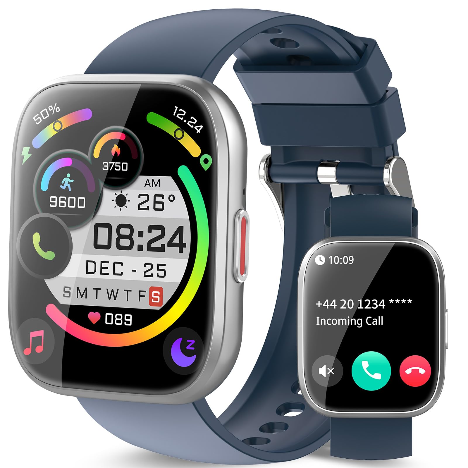 aycy Smart Watch for Men Women Bluetooth Call 1 85 HD Touch Screen Fitness Watch with Sleep Heart