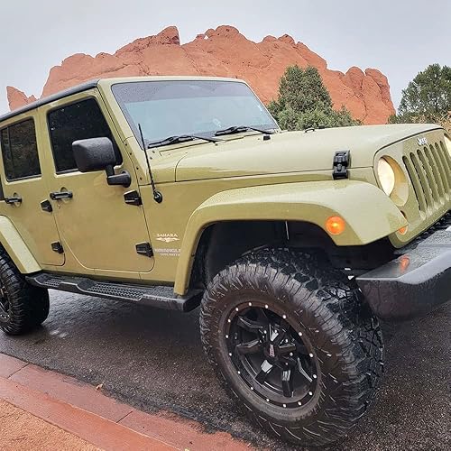 Miniatura 2 de Antena para Jeep Wrangler Accessories JK JL Unlimited Sahara Rubicon Sport Willys Gladiator JT Mojave 2007-2023, antena Jeep de 16 pulgadas para