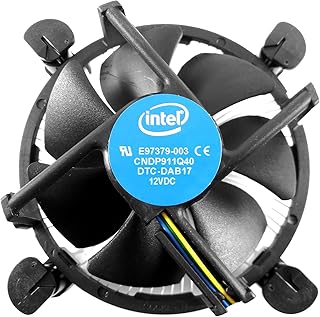 CPU Cooler with Aluminum Heatsink & 4-Pin PWM 92mm Fan with Pre-Applied Thermal Paste for Intel Core i3 i5 i7 i9 Socket 1200 1151 1150 1155 1156 Desktop PC Computer (TS2)