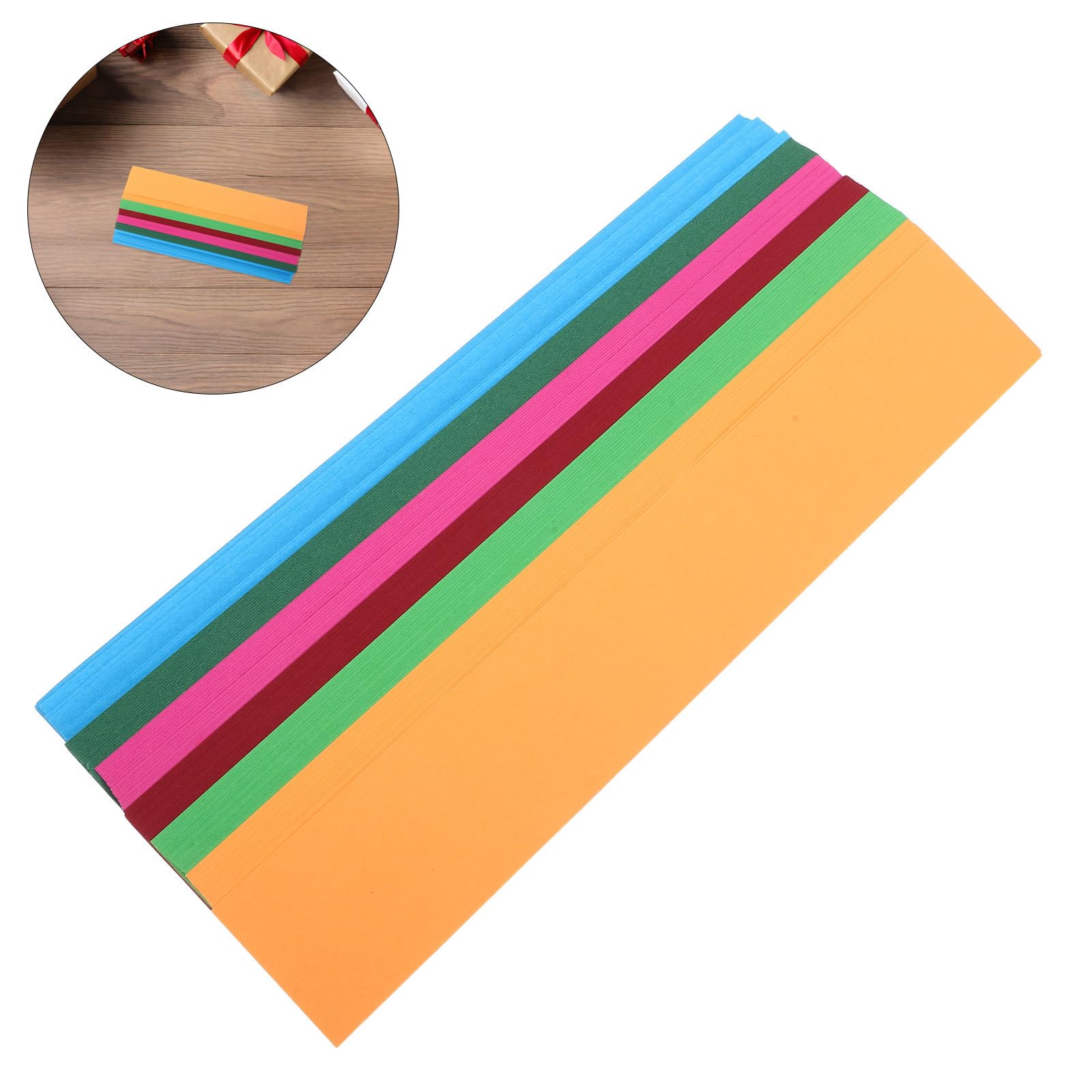 300 Piezas Guirnalda de Cadena de Papel Multicolor para Aula 300