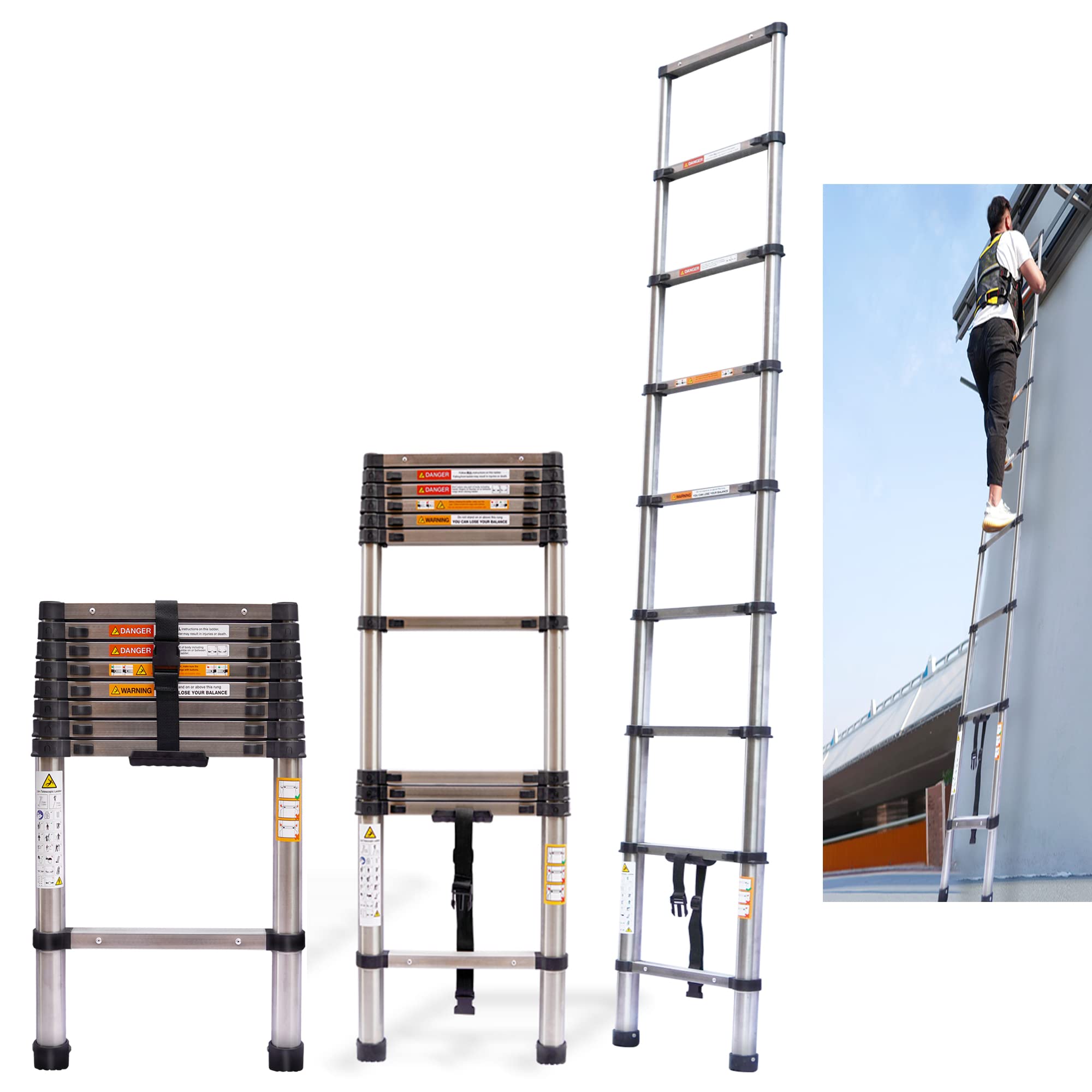 Buy 2.6 Meter Heavy Duty MultiPurpose Stainless Steel Telescopic