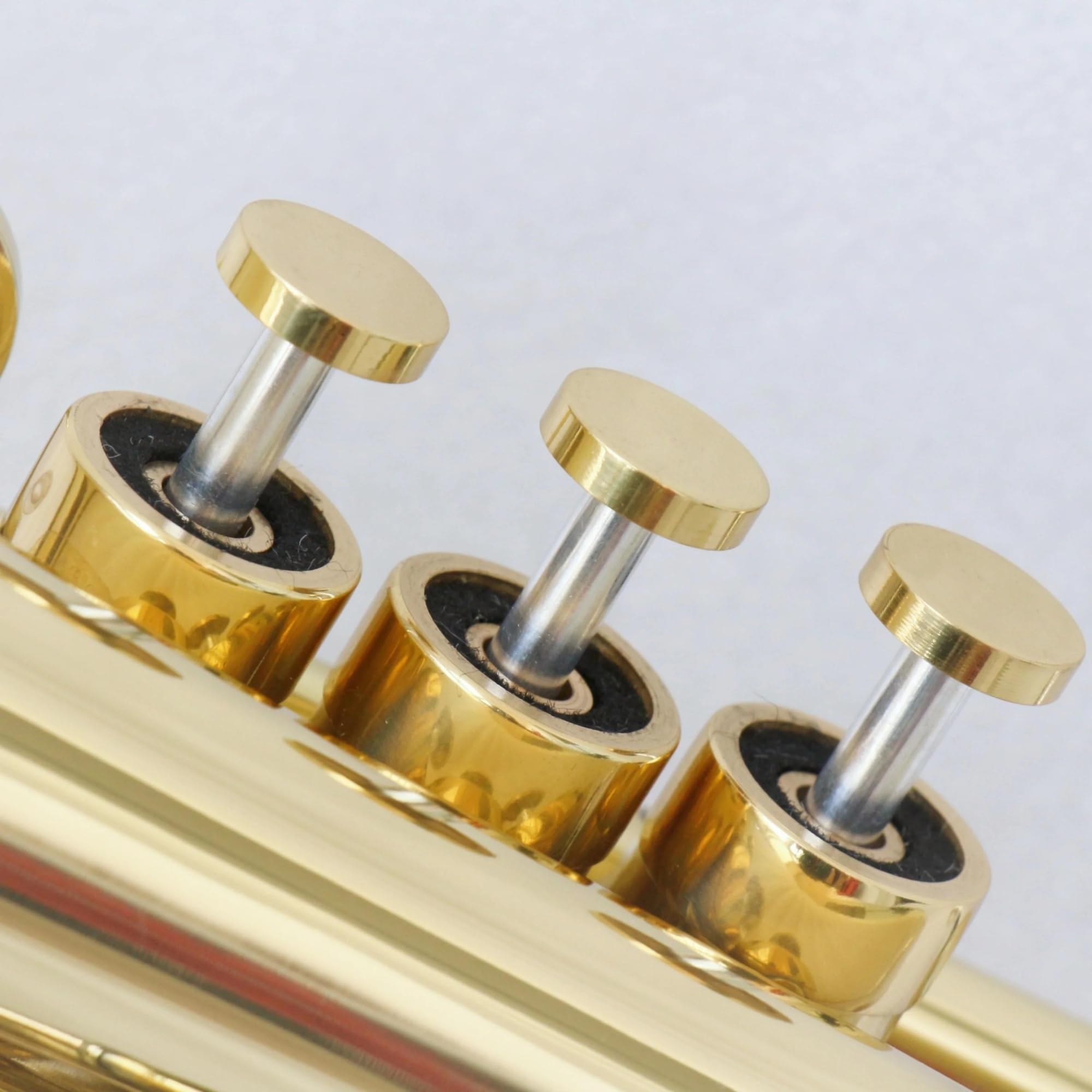 Standard Trompeten Taschentrompete Musikinstrument Bb Goldlack Professionelle Trompete Aus Edelstahl Messing Für Anfänger