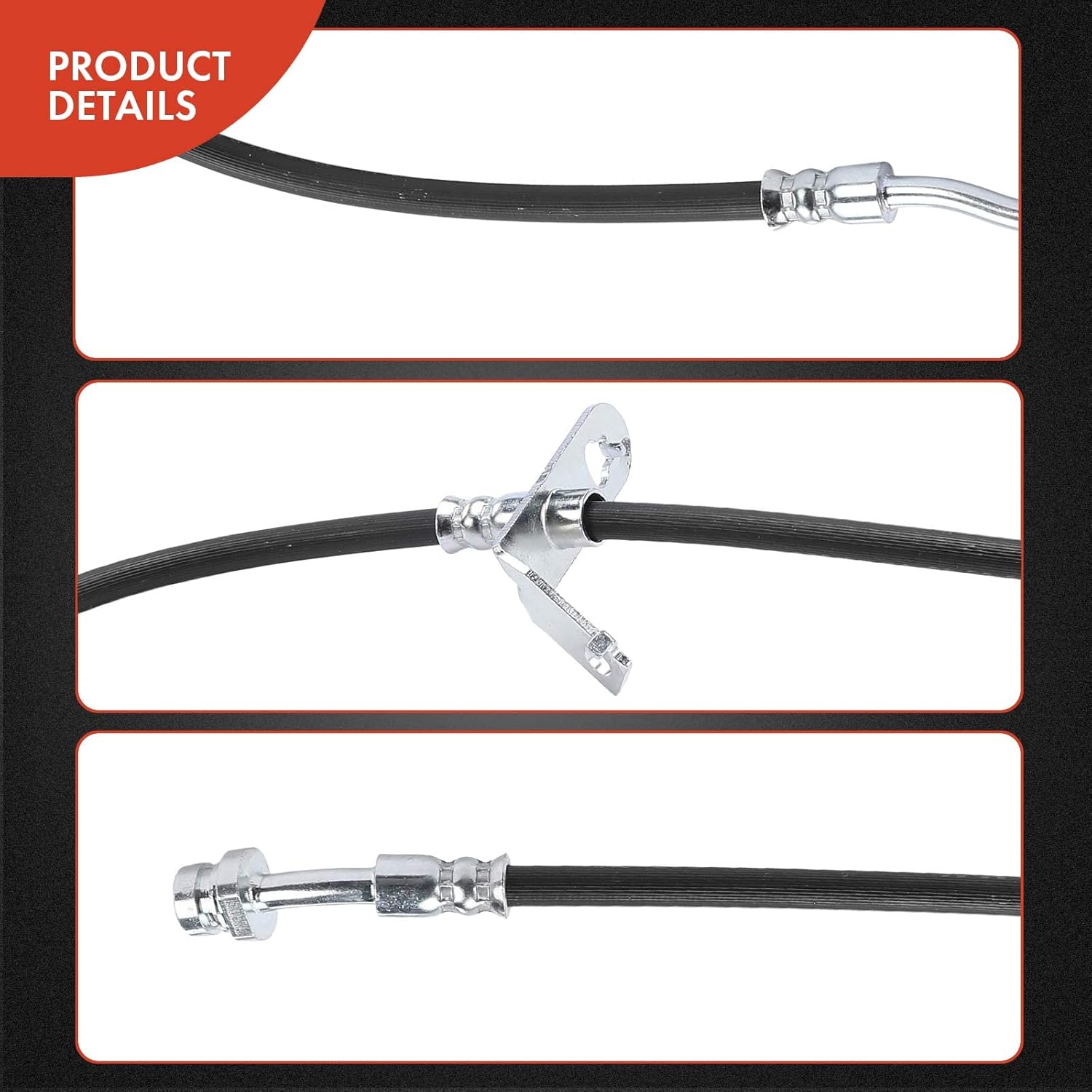 A-Premium Front Driver Brake Hydraulic Hose Compatible with Select Kia Models - Sonata 2015 2016 2017 2018 2019 - Replace# 58731C1100