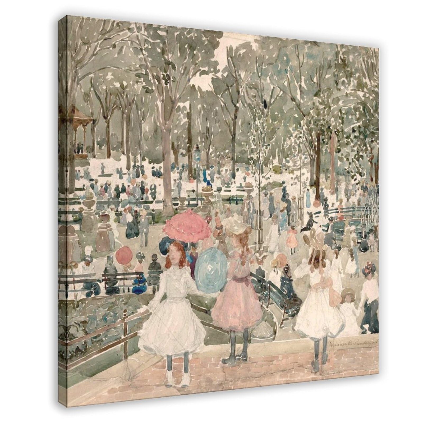 Toile de qualité supérieure Maurice Prendergast avec cadre robuste 61 cm - 6
