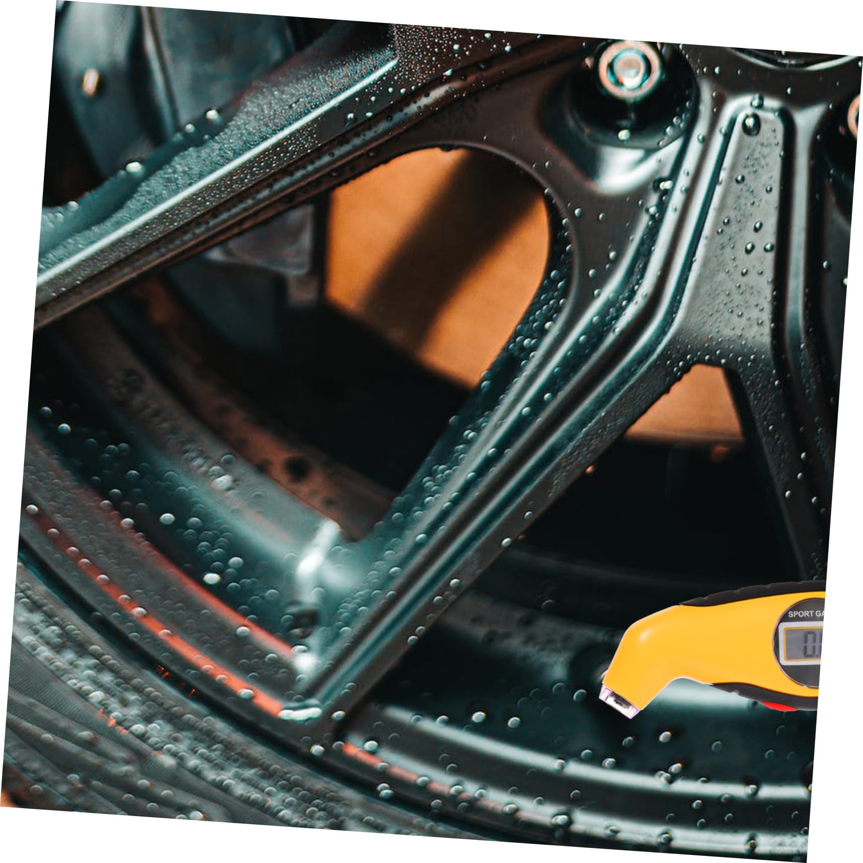 SOLUSTRE 5pièces Jauge De Pression Des Pneus Numérique Manomètre De Gonflage Testeur De Pression Des Pneus Pour Voiture Écran Lcd Outil Pratique Et