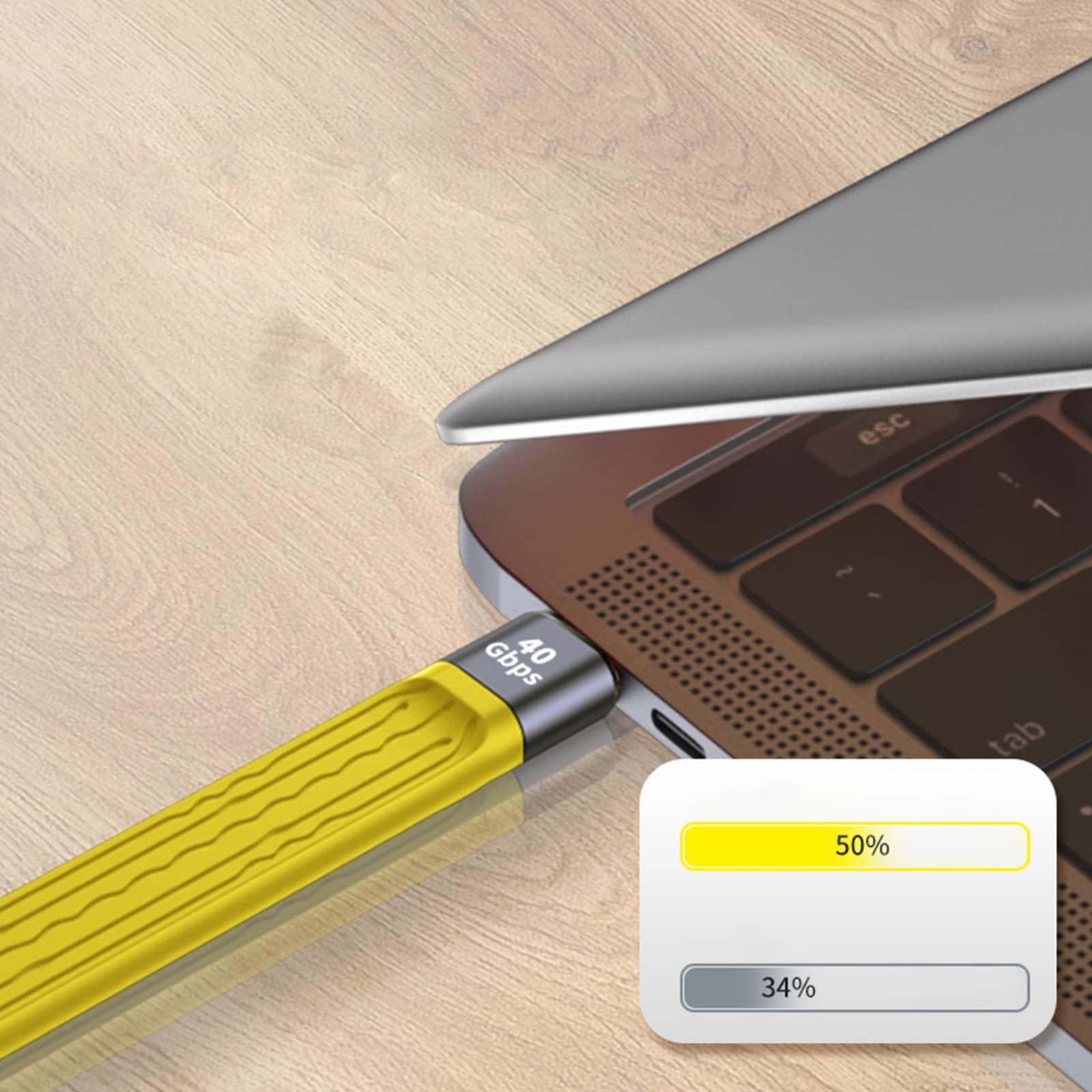 Cable USB C a tipo C para PD de 100 W, cable de carga rápida USB para cable de carga Note20 PD