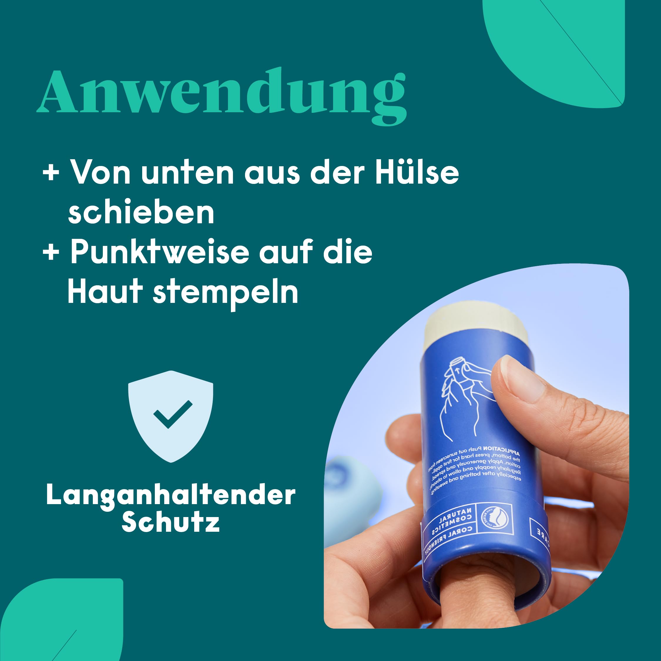 4people Bio krem przeciwsłoneczny w sztyfcie LSF 50 · wodoodporny filtr przeciwsłoneczny z cynkiem · mineralny filtr UV · dla dzieci i dorosłych · 100% naturalny · 40 g