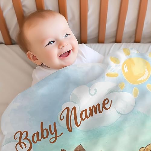 Vista 69 de Hyturtle Mantas de bebé personalizadas con nombre, mantas personalizadas para bebé niña, mantas personalizadas con temática de jirafa, manta de cama