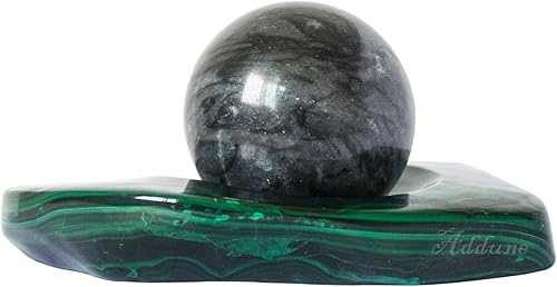 Miniatura 4 de Bolas de Baoding chinas, color gris oscuro, para ejercicio de salud, bolas de mano para el estrés, bolas de mármol para medicina china natural (gris