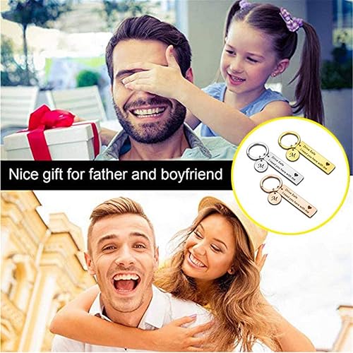 Miniatura 6 de Llavero Drive Safe de 26 letras con llavero Drive Safe I Need You Here with Me Apreciatione Preesent Gift for Driver, plateado