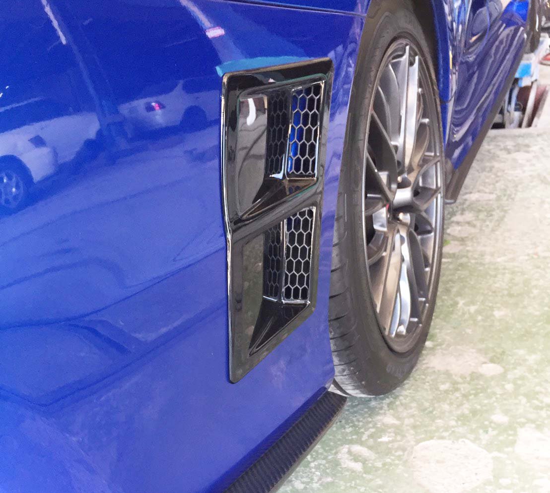 WRX VA型　リアサイドダクト　海外製 エアロ.カスタム : 塗装済み バンパーダクト(リア) STI/S4 WRX VA パーツ