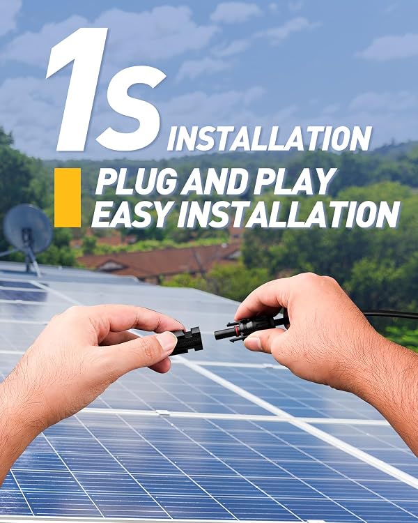 kiMing Solar Y Connector - 1 to 6 Parallel Solar Panel Connector, 63cm Extension, High Current Capacity, IP67 Waterproof Solar Cable, 8-14AWG Compatible by kiMing - Image 7