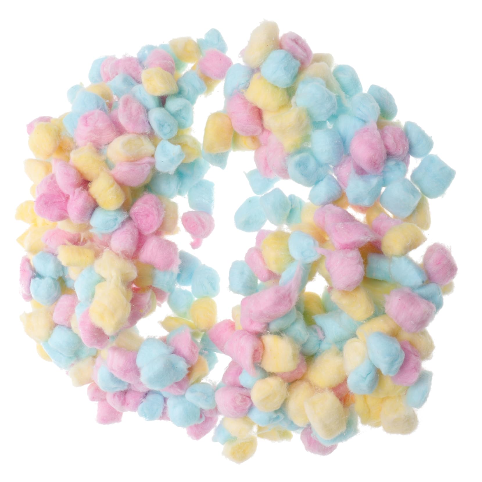 WOONEKY 500g Bunte Baumwoll Wattebällchen für Gesichtsreinigung und Make Up Entfernung Saugfähig und Vielseitig für Babys und Haustiere