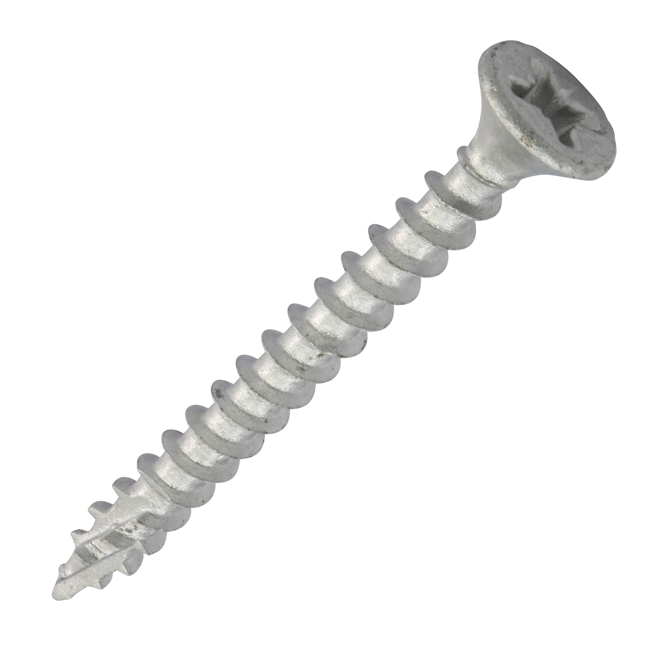 TIMCO C2 Exterior Multi-Purpose Premium Countersunk Silver Woodscrews - 4.0 x 40 - Tub of 350