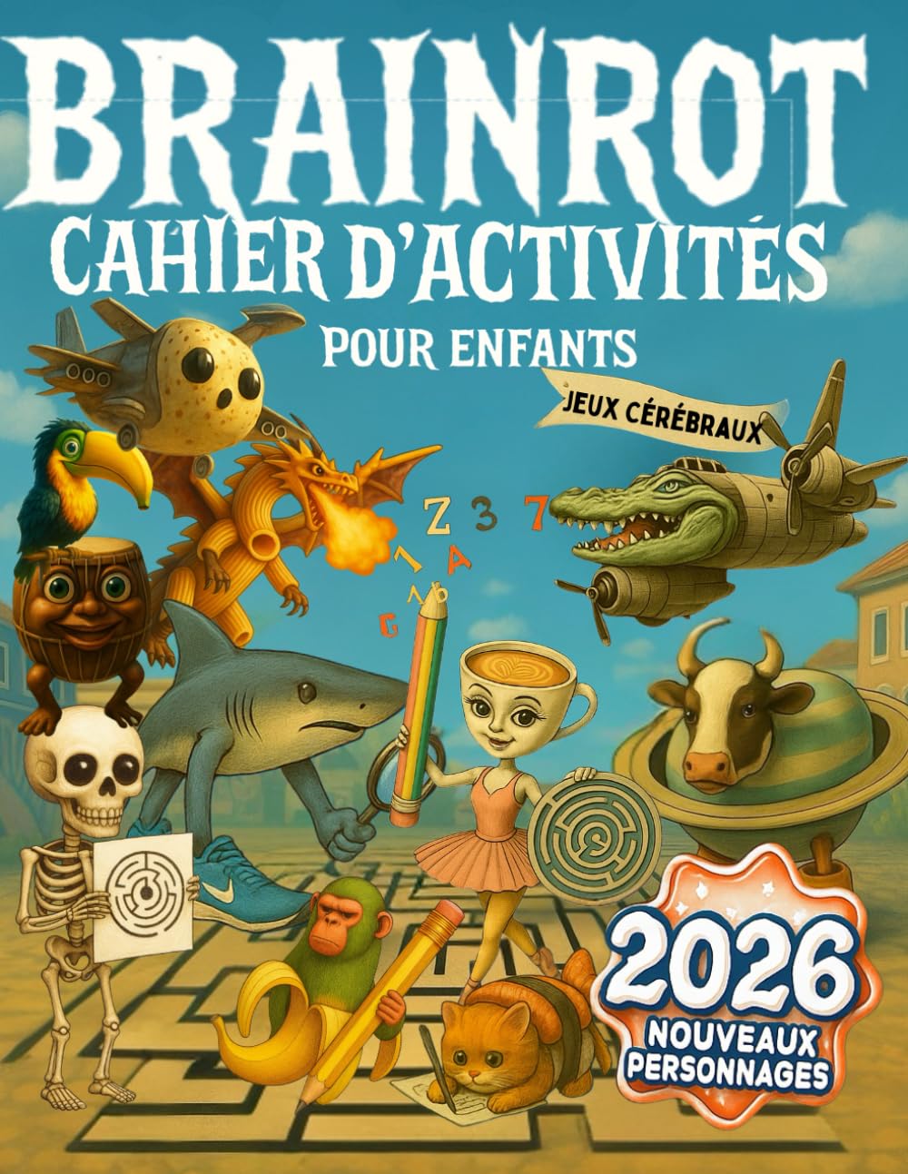 Brainrot: Cahier d’activités pour enfants. Le livre interactif le plus déjanté : dessins, jeux et fun sans écran ! (Italian Brainrot)