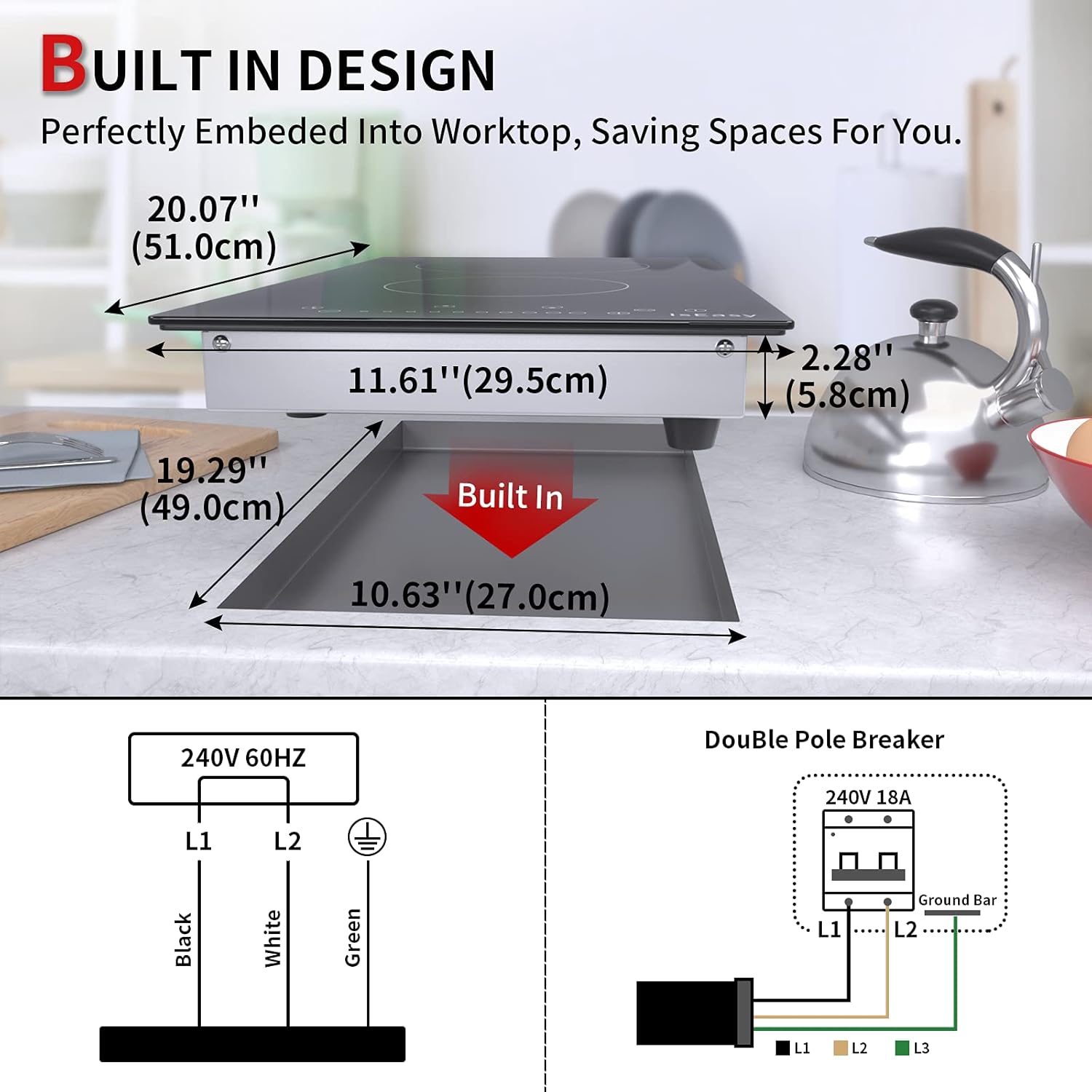 Bеѕt Dеаl Chеар 🛒 Electric Cooktop Ceramic Stove 2 Burners 12 Built-in Countertop Burners Cooker Satin Glass in Black Child Safety Lock,Touch Sensor Control,Timer,9 Heating Levels,3200W 220-240V