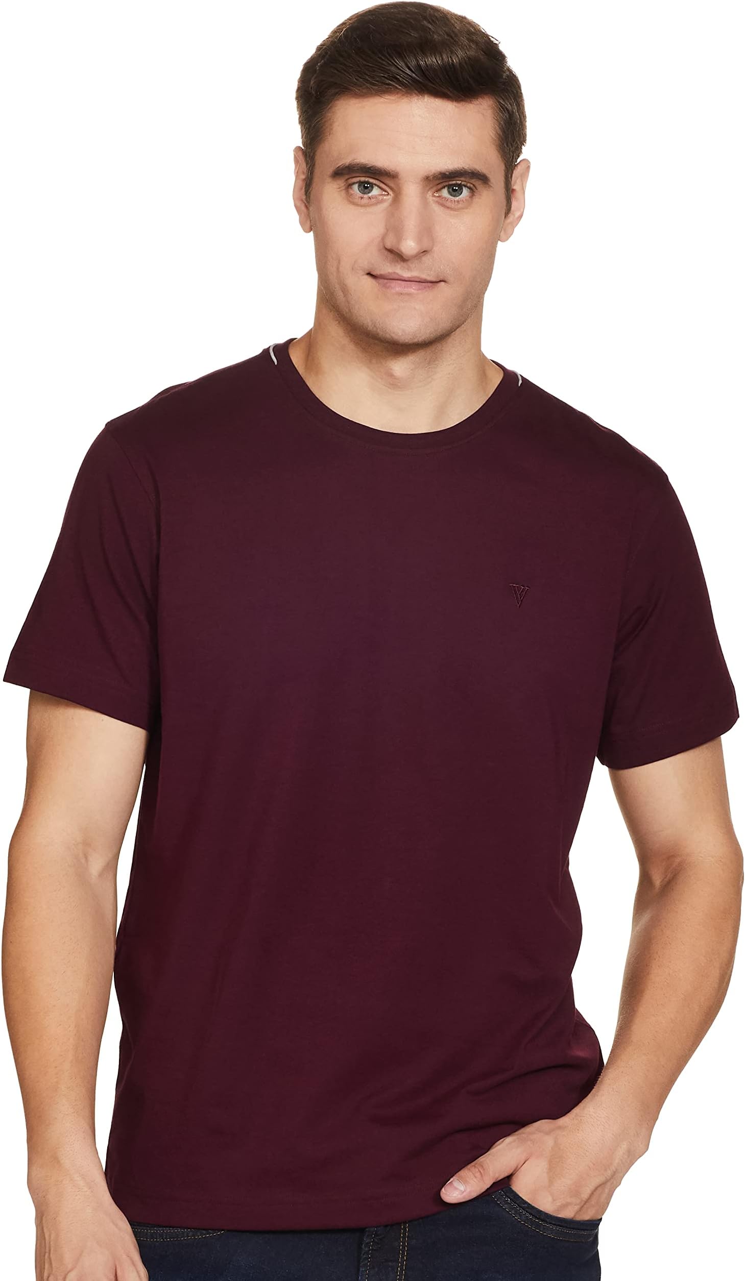 Men Athleisure Regular Fit T-Shirt - Cotton Rich - Smart Tech, Easy Stain Release, Anti Stat, Ultra Soft, Moisture Wicking