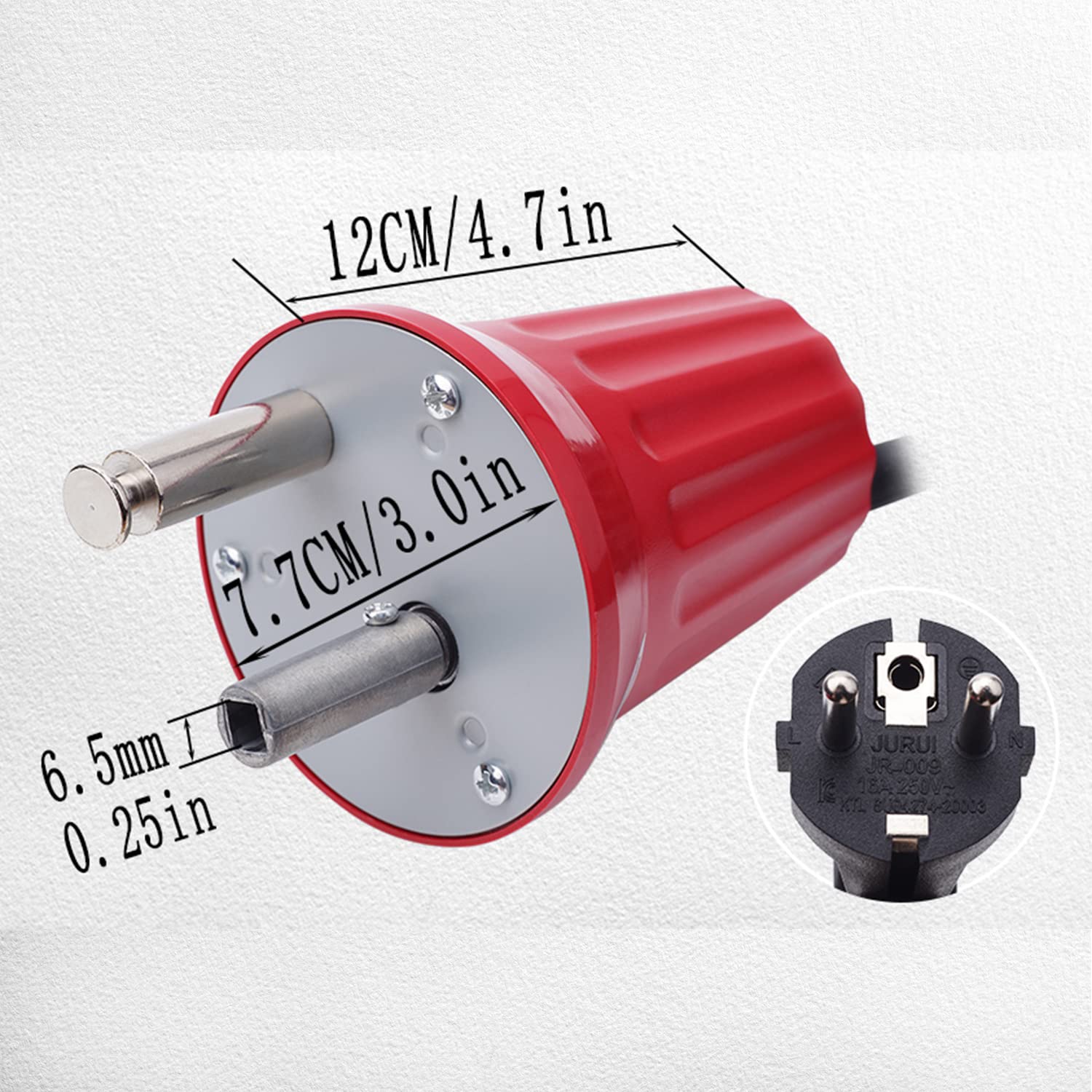 Moteur de Barbecue Moteur Rotatif 220V Moteur Rôtissoire Moteur Rotator Moteur de Moteur de Barbecue en Plein Air Accessoires pour Outils (Rouge)