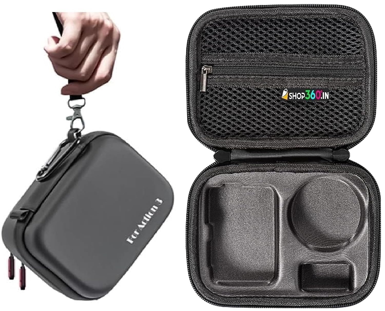 Waterproof Carry case for DJI OSMO Action 3 / DJI Action 4 Standard Combo Double Layer Easy Hand Storage Box and Hand Carrying Bag Portable Protective Travel - PU leather (B0BQFK457F) Amazon Price History, Amazon Price Tracker