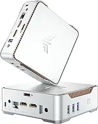 KAMRUI Gk3Plus Mini Pc Com Windows 11, 8 Gb De Ram, Ssd M.2 De 256 Gb, 12º Alder Lake N97 (Até 3,6 Ghz) Micro Pc, Ssd De 2,5'', Gigabit Ethernet, 4K Uhd, Wifi 5, Bt4.2, Vesa/Home/Business Mini Deskt