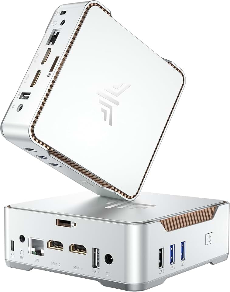 KAMRUI Gk3Plus Mini Pc Com Windows 11, 8 Gb De Ram, Ssd M.2 De 256 Gb, 12º Alder Lake N97 (Até 3,6 Ghz) Micro Pc, Ssd De 2,5'', Gigabit Ethernet, 4K Uhd, Wifi 5, Bt4.2, Vesa/Home/Business Mini Deskt