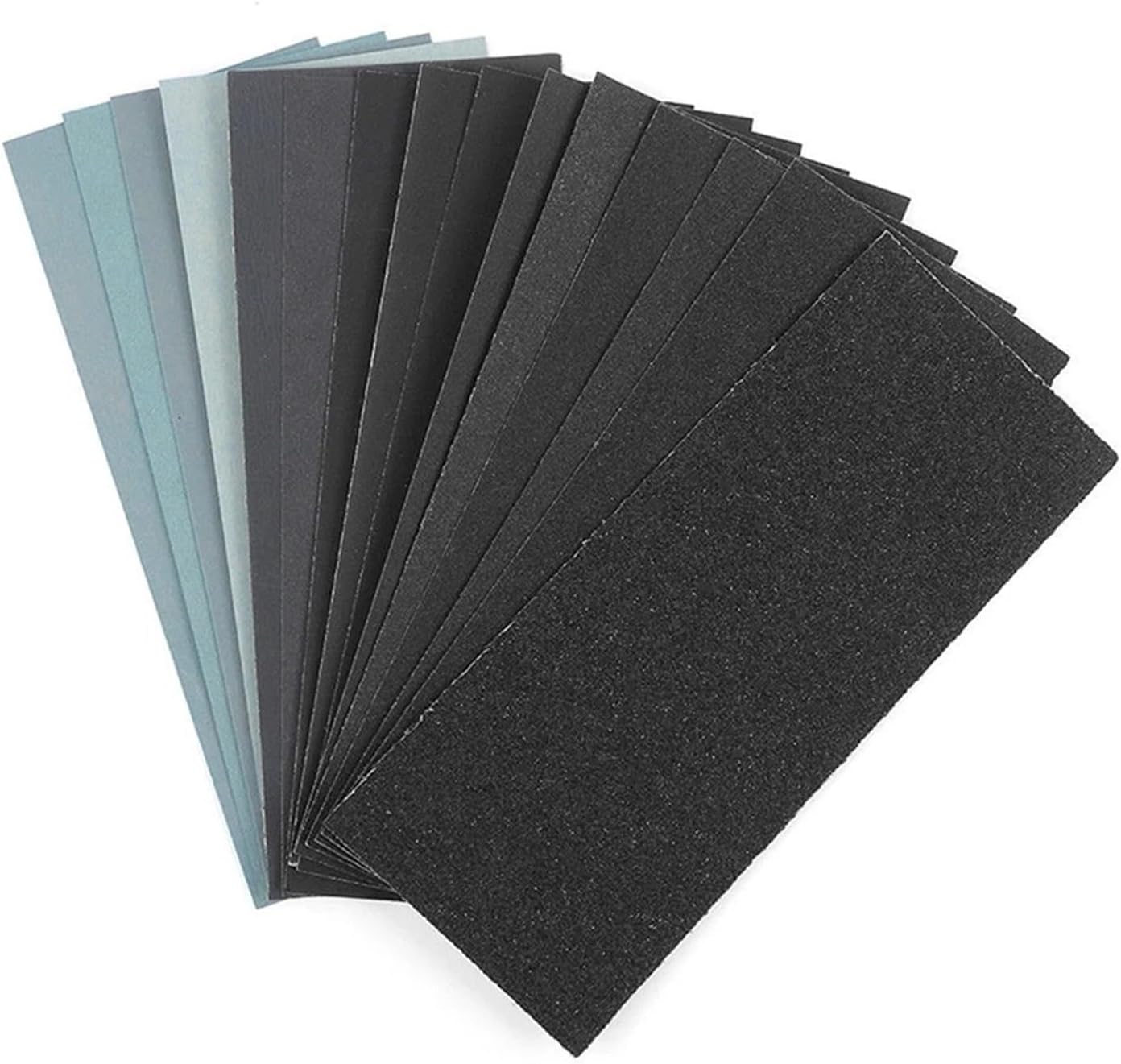 Sandpaper, Sanding disc,15Pcs Sand Paper Sheets Silicon Carbide Home Coarse 150-7000 Grit Polishing Car Metal Glass Ceramics Wood Sandpaper Wet Dry