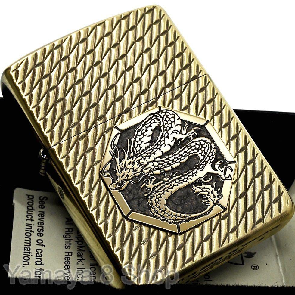 Amazon.co.jp: ZIPPO アーマードラゴンメタル 龍のウロコ 深彫り BS  