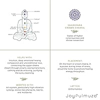 Vista 176 de Round Pendant Necklace, Natural Gemstones, Labradorite, Rainbow Moonstone, Crystal, Rose Quartz, Amethyst, Citrine, Sterling Silver, Handmade