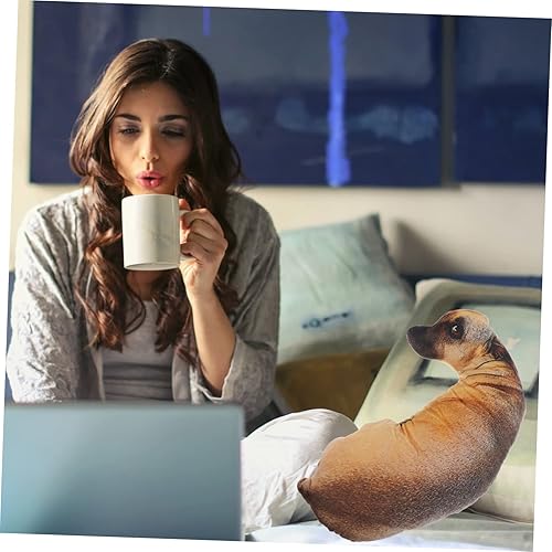 Miniatura 8 de SAFIGLE 2 piezas de lujo para decoración del hogar, de felpa, de felpa, de lujo, gruesos, para silla, almohada 3D, almohada de peluche para muñeca,