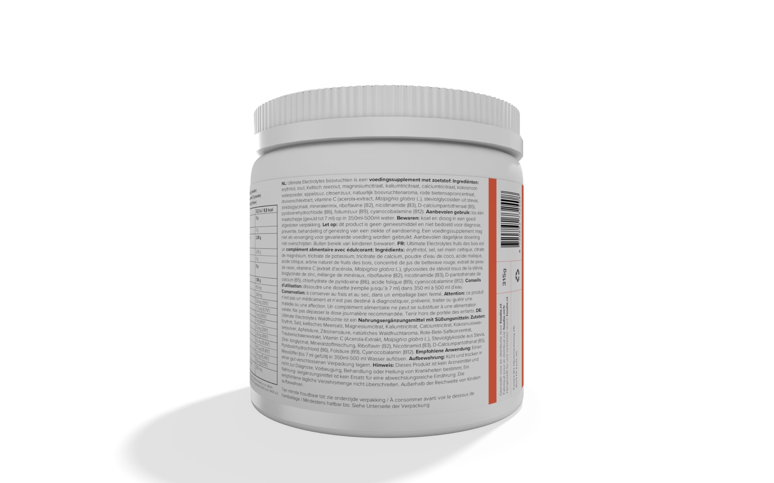 Ultimate Electrolytes Powder Forest Fruit – 3x 315g pulver mit Calcium, Kalium, Natrium & Magnesium - Ideal für Keto-Diät, unterstützt Hydration & Elektrolyt-Balance - Fördert Energie
