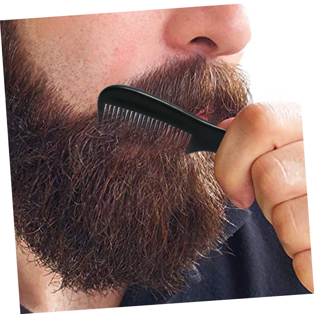 WOONEKY 5 Set Di Pettini Per Barba Per Uomo Strumento Per La Dei Denti Pettine Comodo 10 Pezzi * 5