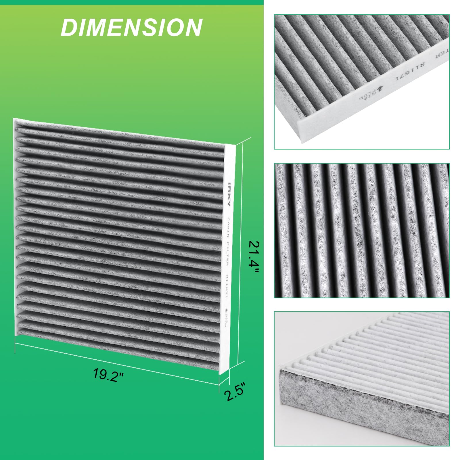 Amazon.com: CF11671 Cabin Air Filter Replacement CP671 Compatible