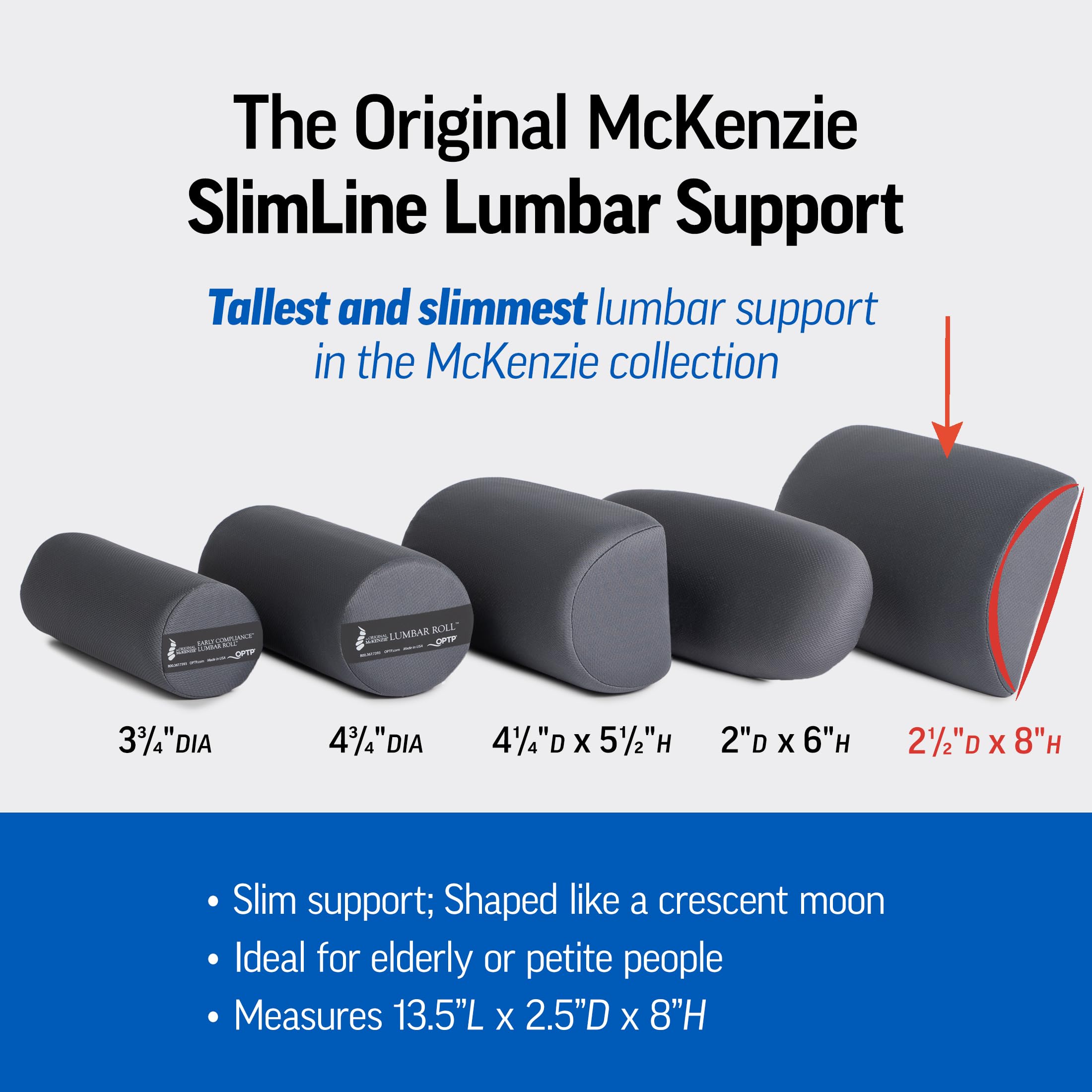 The Original McKenzie Slimline Lumbar Support by Rolyn Prest