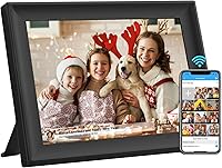 SSAWiFiFrame 32GB 10.1" WiFi Digital Picture Frame - 1280x800 HD IPS Touch Screen, App/Email Photo Video Sharing, USB/SD Expandable, Auto-Rotate, Wall Mount