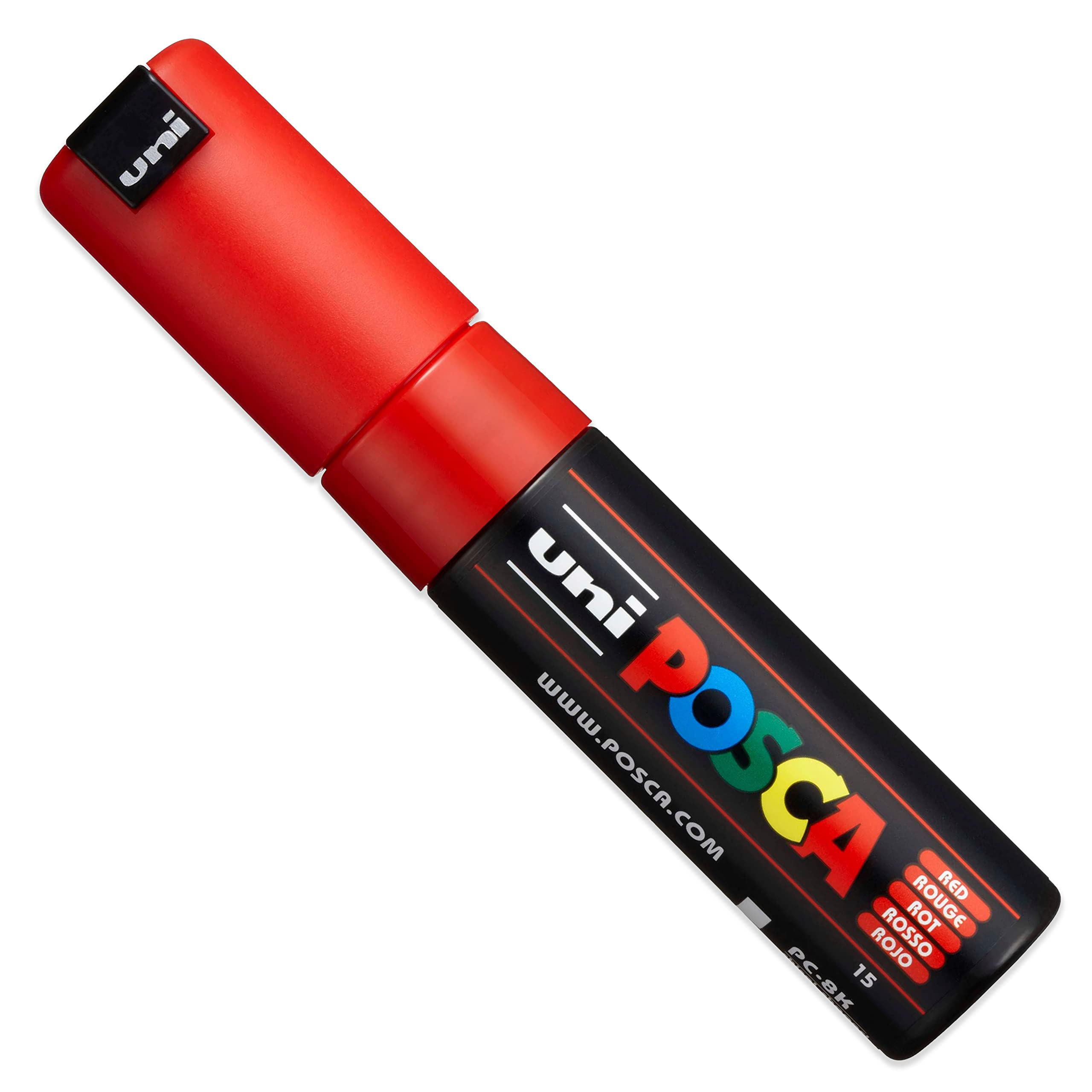 Posca PC-8K - Marcadores de pintura - Punta biselada de 8 mm - 8 en caja de regalo (surtido surtido)