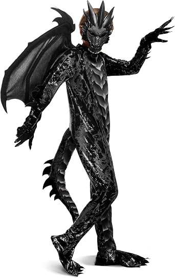 Spooktacular Creations Halloween Kid Dragon Costume, Boys Dragon Wings, Tail and Mask Set for Halloween Dress Up
