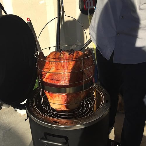 Miniatura 7 de Big Easy Basket y paquete de 10 forros de bandeja de grasa Kit de accesorios para Char-Broil The Big Easy TRU-Infrared Grill #14101550, kit de